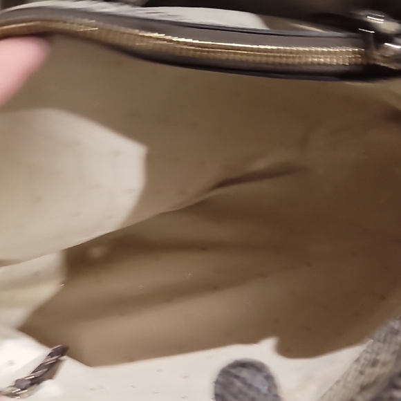 Kate Spade Tan Snake Print Shoulder Bag - Picture 11 of 13